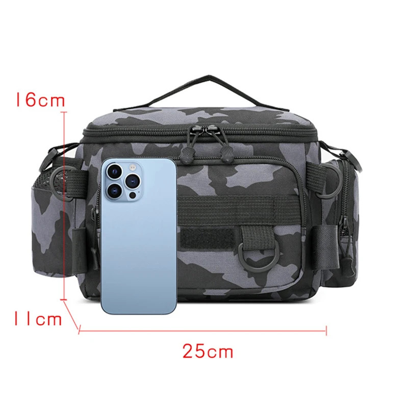 Black Fishing Tackle Shoulder  - Fish Finder Case ulasan dan harga